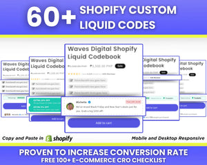 60+ Shopify Custom Liquid Code