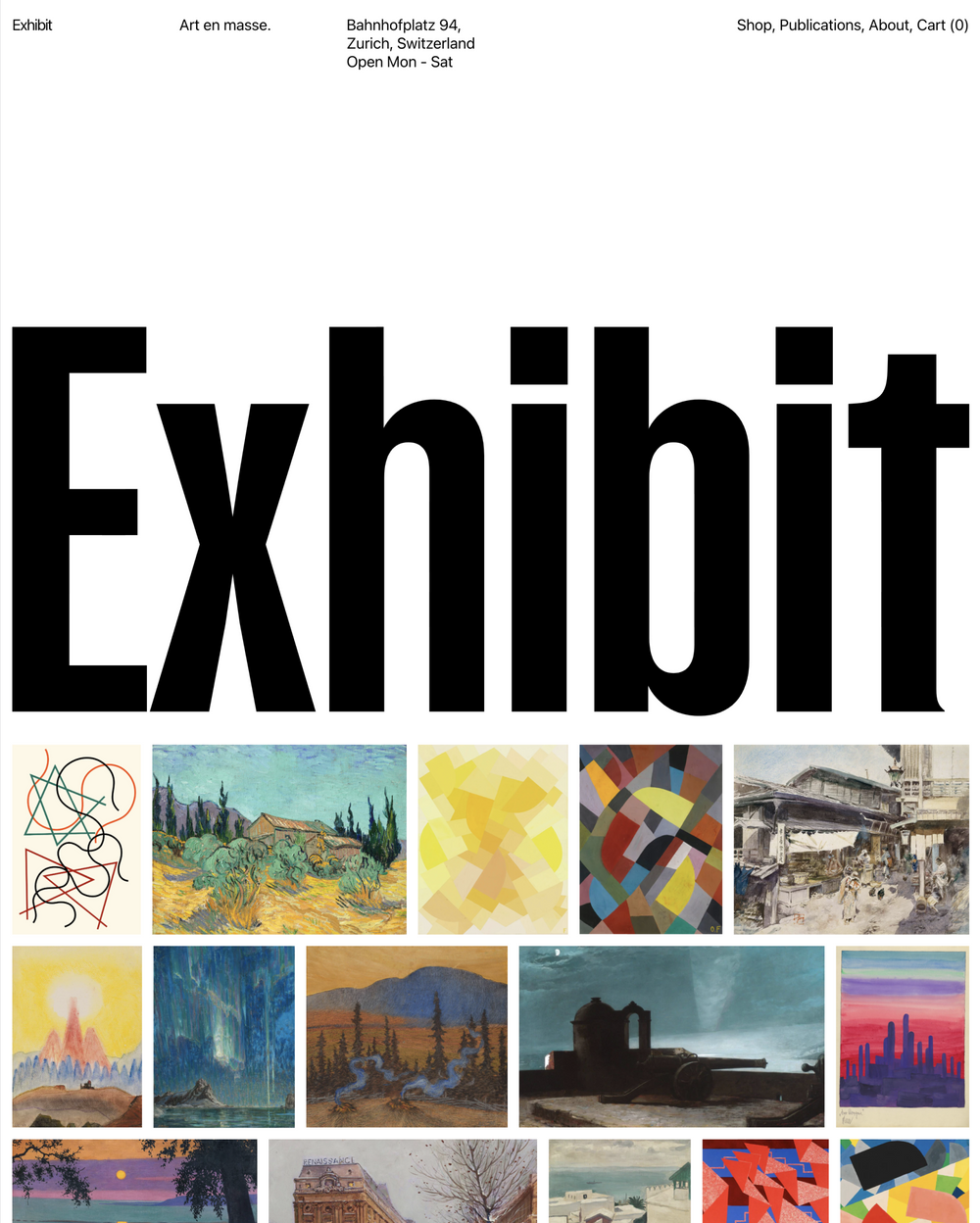 Exhibit Theme